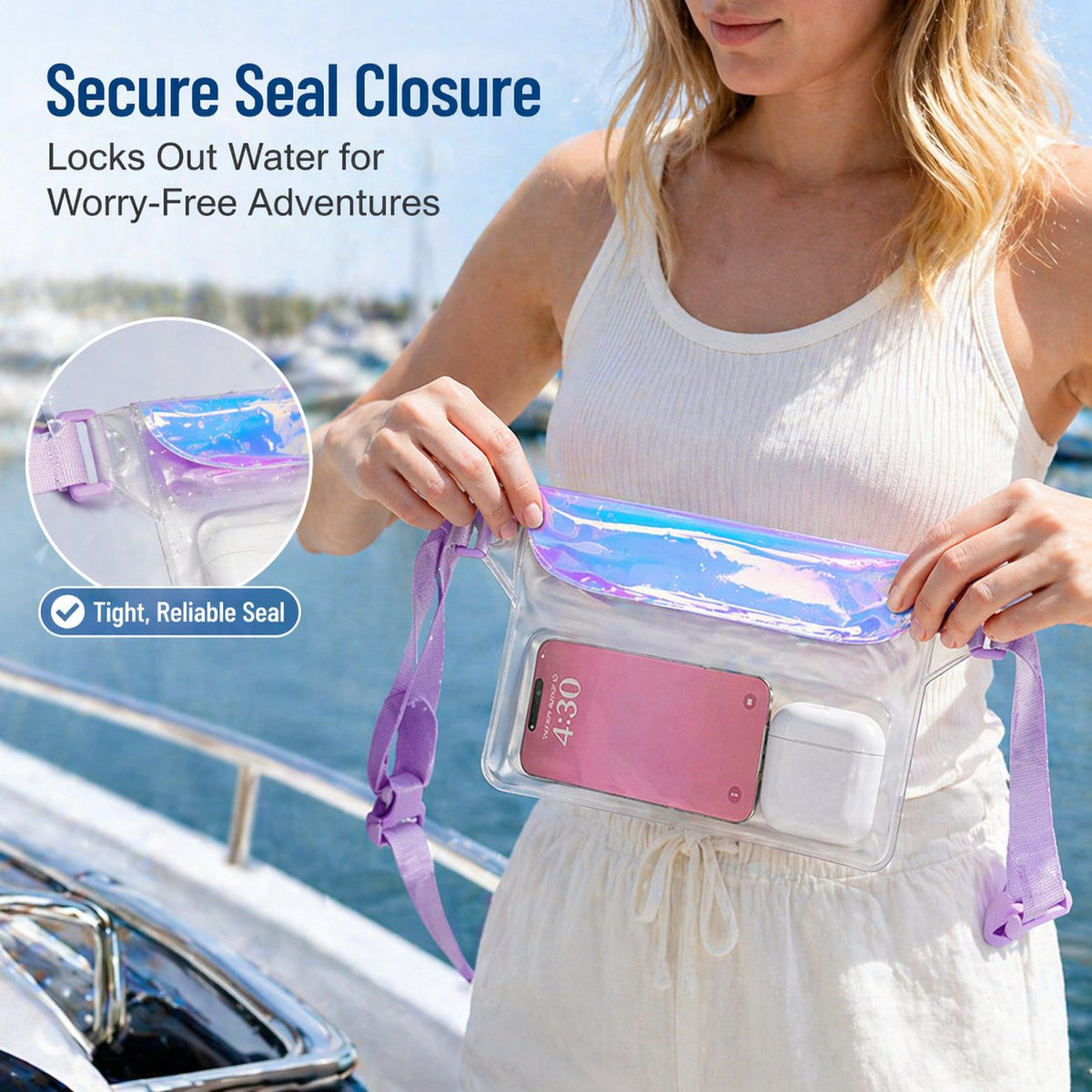 🚗 NUR HEUTE: 75 % RABATT ✨🌊 Hosday® Clear Waterproof Fanny Pack 2-Pack –Secure, and Ready for All Your Water Activities