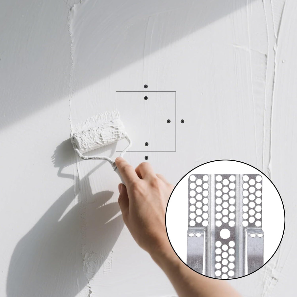 🔥LAST DAY 49% OFF - 🛠️🔩Hosday® Drywall Repair Clips Kit - No-Stud Wall Patch Support