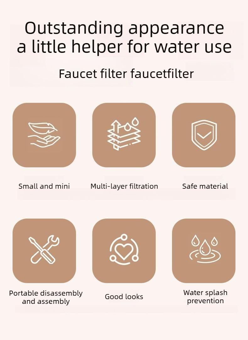 🚰 Hosday® Rotatable Multi-Layer Faucet Water Filter &amp; Splash Guard